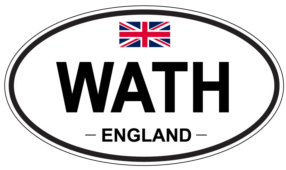 WATH, England - Oval Magnet