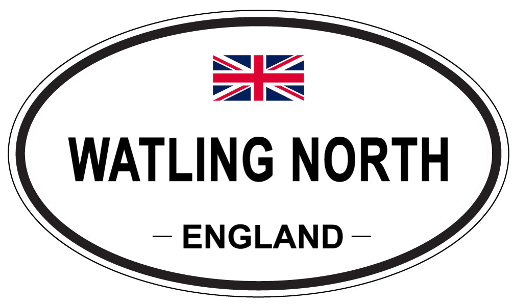 WATLING NORTH, England - Oval Magnet