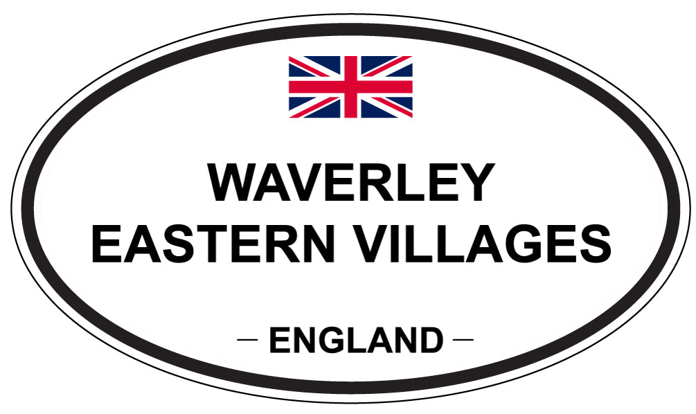 WAVERLEY EASTERN VILLAGES, England - Oval Magnet