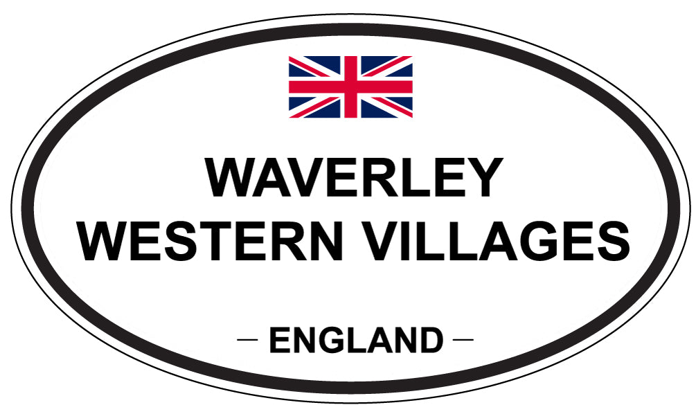 WAVERLEY WESTERN VILLAGES, England - Oval Magnet