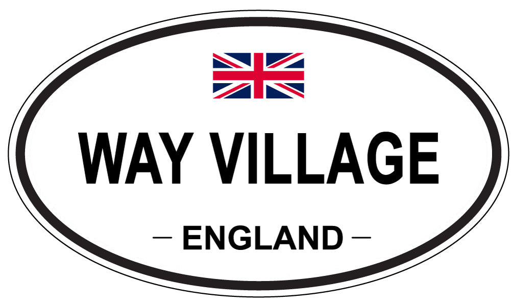WAY VILLAGE, England - Oval Magnet