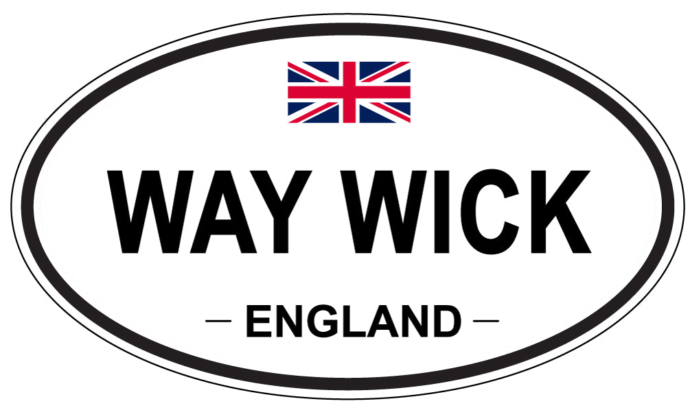 WAY WICK, England - Oval Magnet