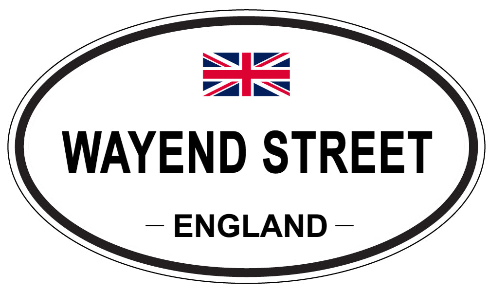 WAYEND STREET, England - Oval Magnet