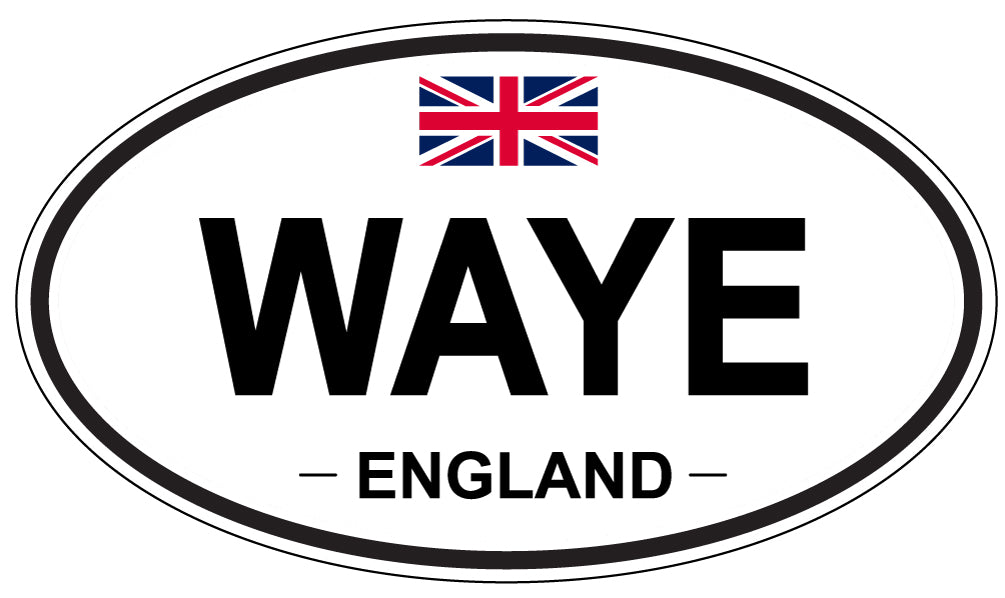 WAYE, England - Oval Magnet