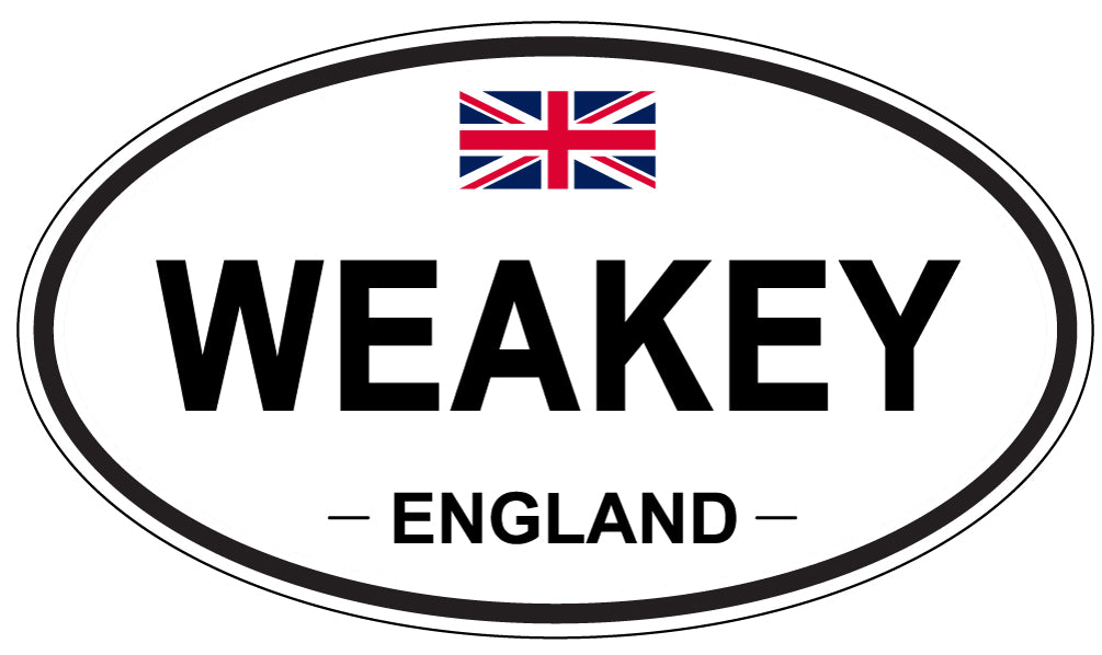 WEAKEY, England - Oval Magnet