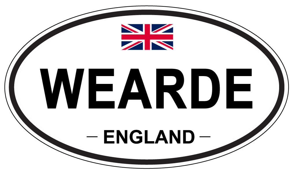 WEARDE, England - Oval Magnet