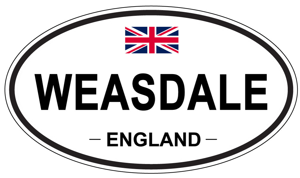 WEASDALE, England - Oval Magnet