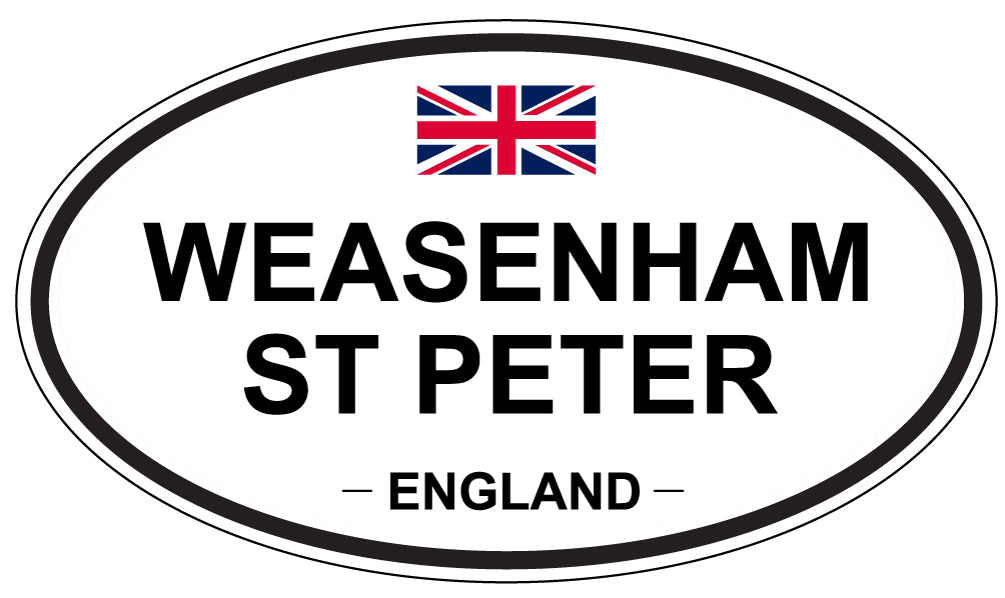 WEASENHAM ST PETER, England - Oval Magnet