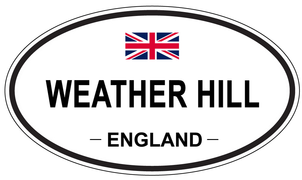 WEATHER HILL, ENGLAND - Oval Sticker