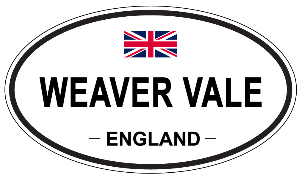 WEAVER VALE, England - Oval Magnet