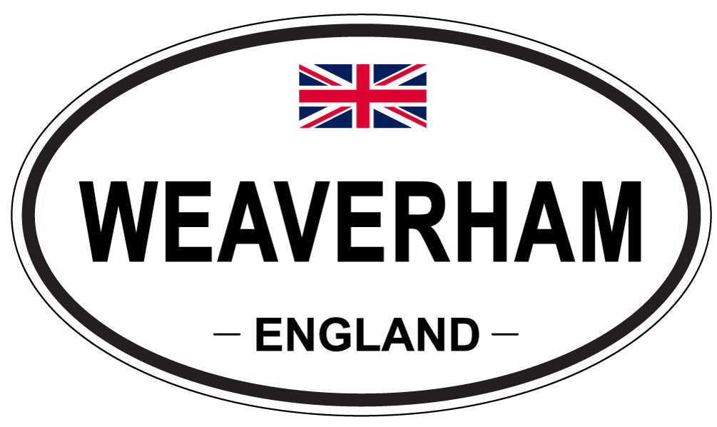 WEAVERHAM, ENGLAND - Oval Sticker