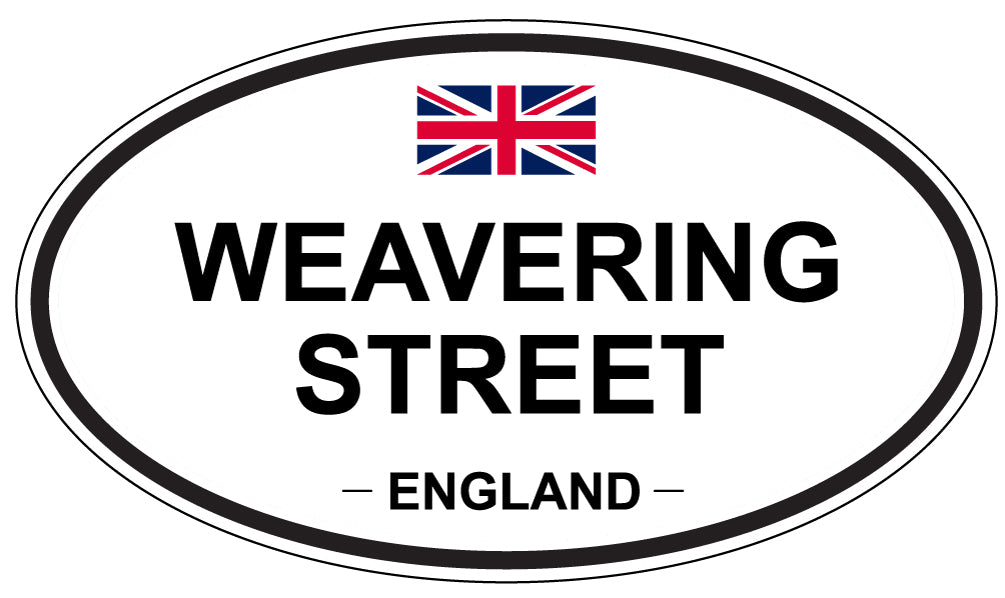 WEAVERING STREET, ENGLAND - Oval Sticker