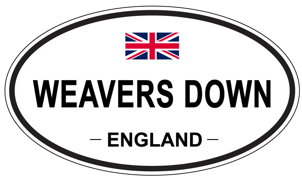 WEAVERS DOWN, England - Oval Magnet