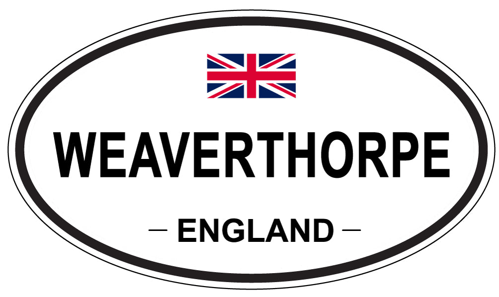 WEAVERTHORPE, ENGLAND - Oval Sticker