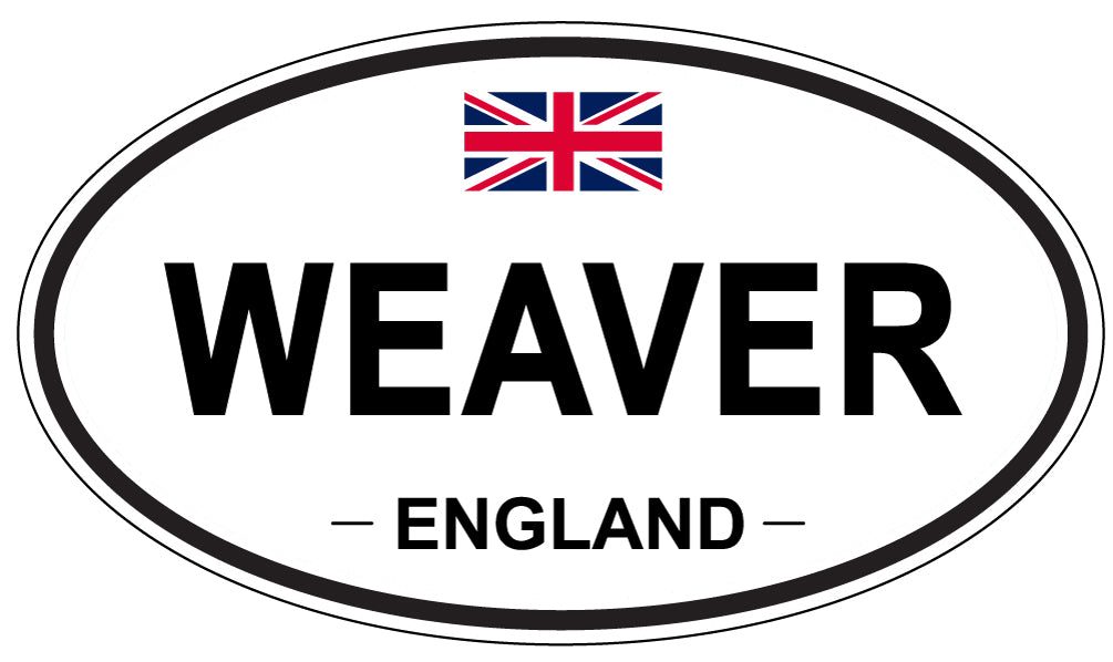 WEAVER, England - Oval Magnet