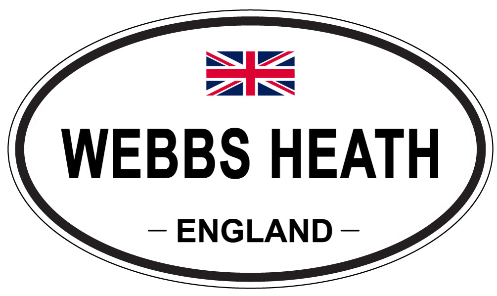 WEBBS HEATH, ENGLAND - Oval Sticker