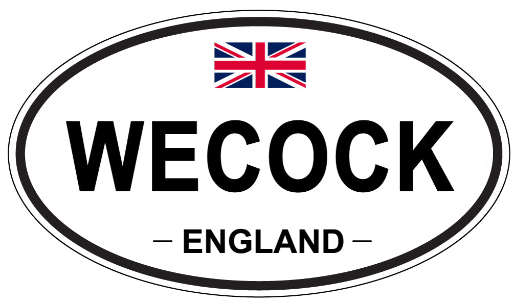 WECOCK, England - Oval Magnet