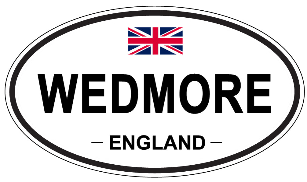 WEDMORE, England - Oval Magnet