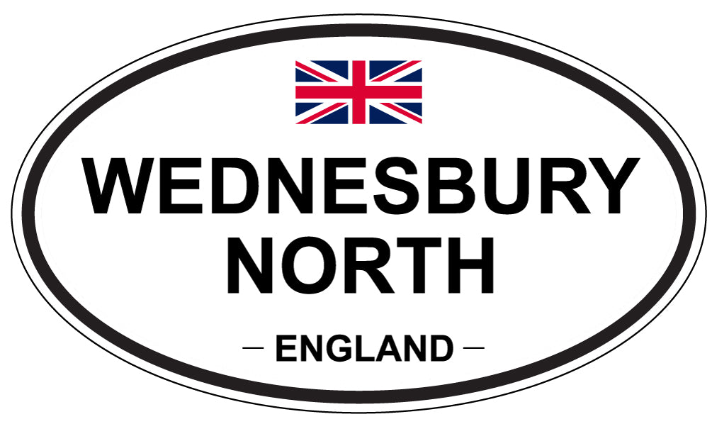 WEDNESBURY NORTH, ENGLAND - Oval Sticker