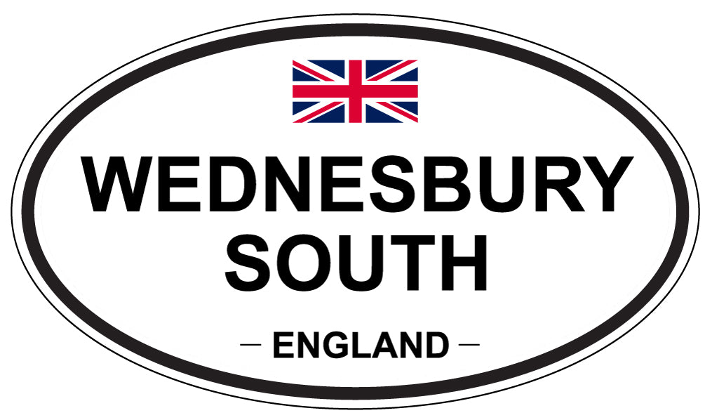 WEDNESBURY SOUTH, ENGLAND - Oval Sticker