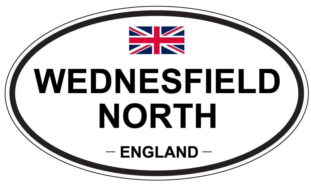 WEDNESFIELD NORTH, ENGLAND - Oval Sticker
