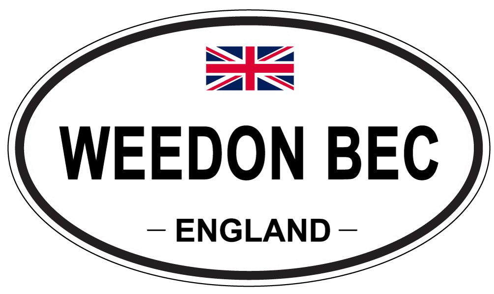 WEEDON BEC, ENGLAND - Oval Sticker