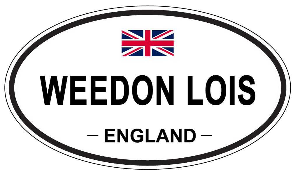 WEEDON LOIS, ENGLAND - Oval Sticker