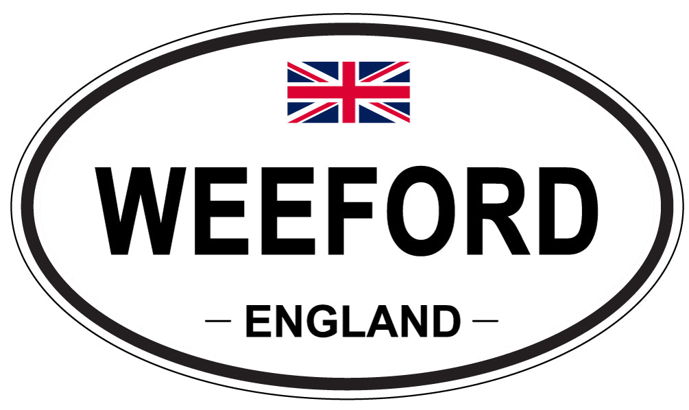 WEEFORD, ENGLAND - Oval Sticker