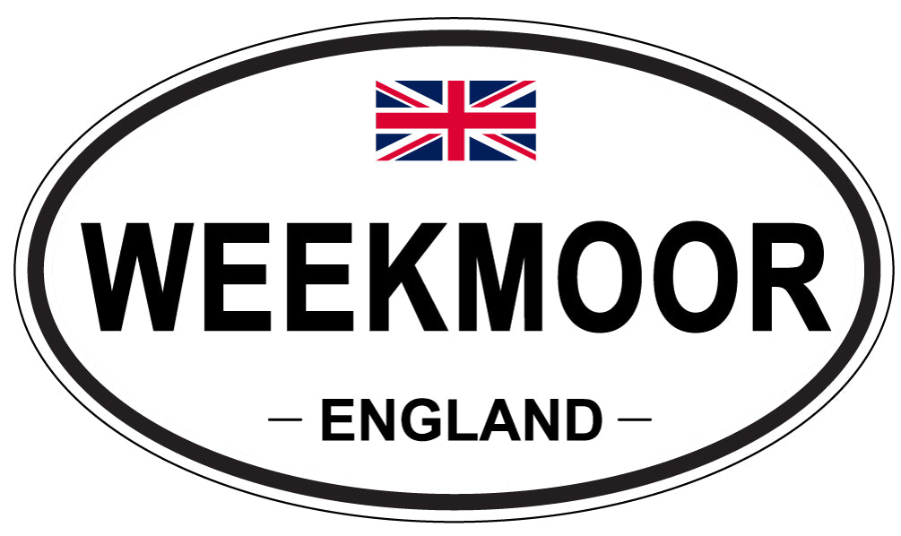 WEEKMOOR, England - Oval Magnet