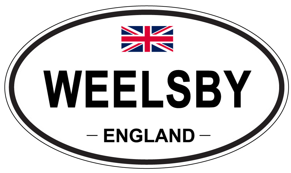WEELSBY, England - Oval Magnet