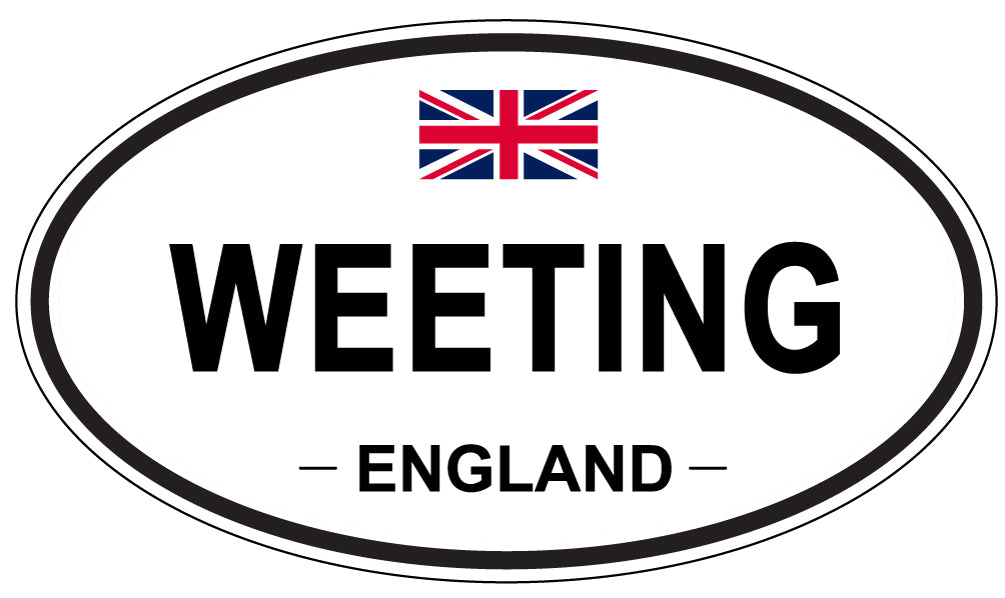 WEETING, England - Oval Magnet