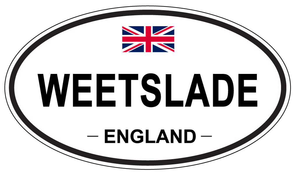 WEETSLADE, England - Oval Magnet