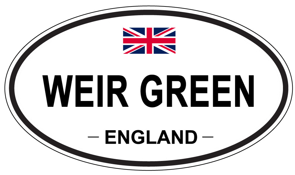 WEIR GREEN, England - Oval Magnet
