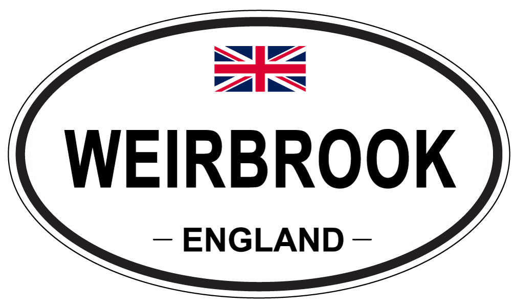 WEIRBROOK, England - Oval Magnet