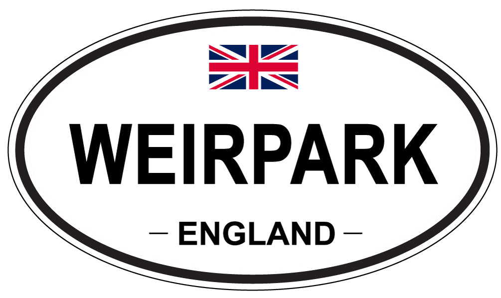 WEIRPARK, ENGLAND - Oval Sticker