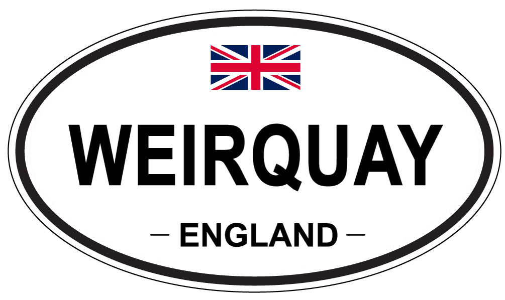 WEIRQUAY, ENGLAND - Oval Sticker