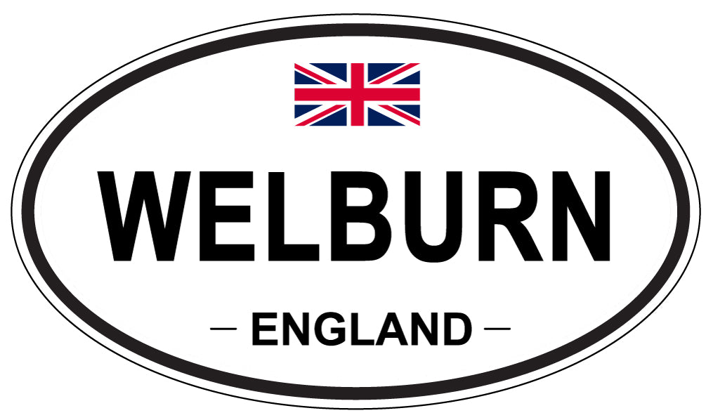 WELBURN, ENGLAND - Oval Sticker