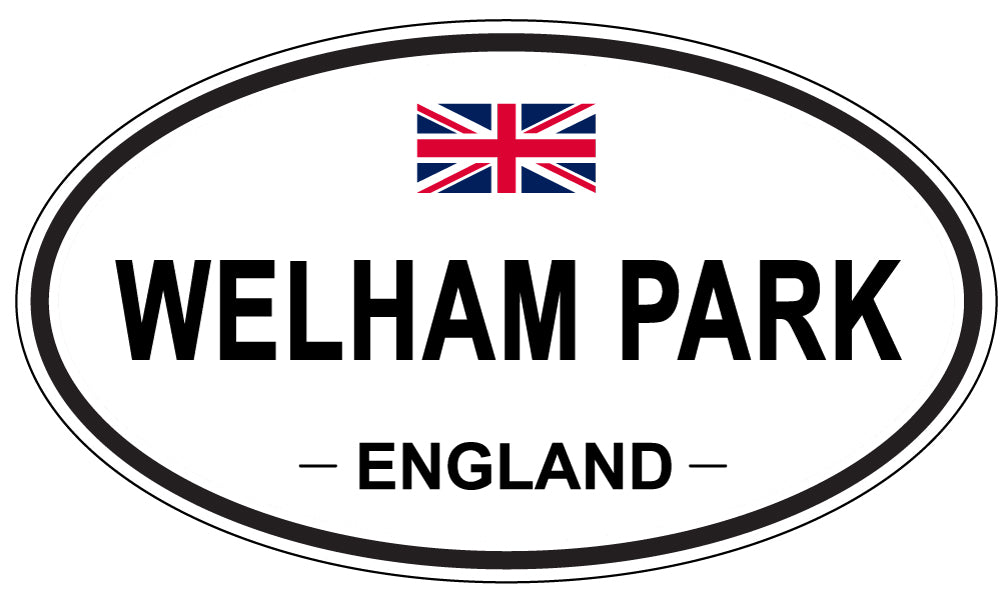 WELHAM PARK, ENGLAND - Oval Sticker