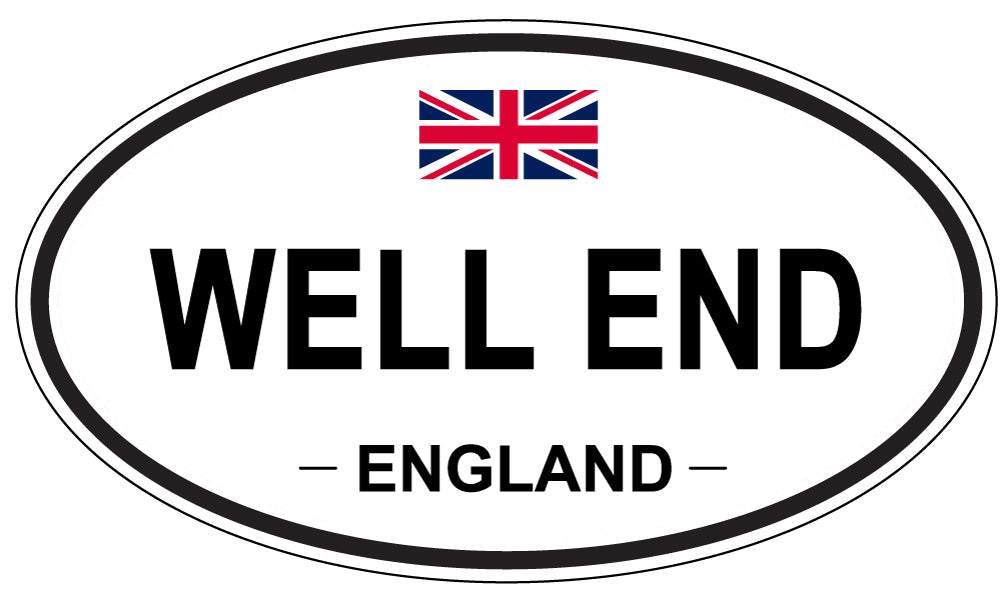 WELL END, ENGLAND - Oval Sticker