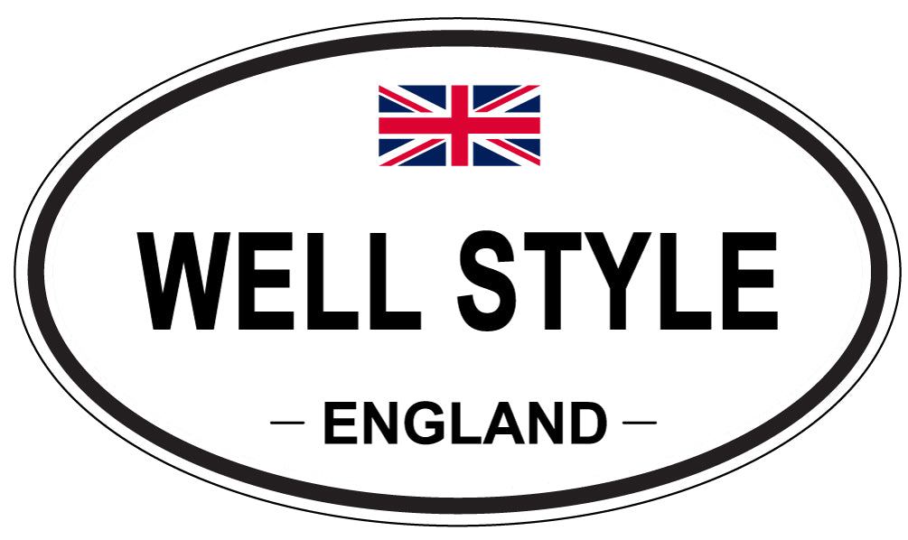 WELL STYLE, ENGLAND - Oval Sticker