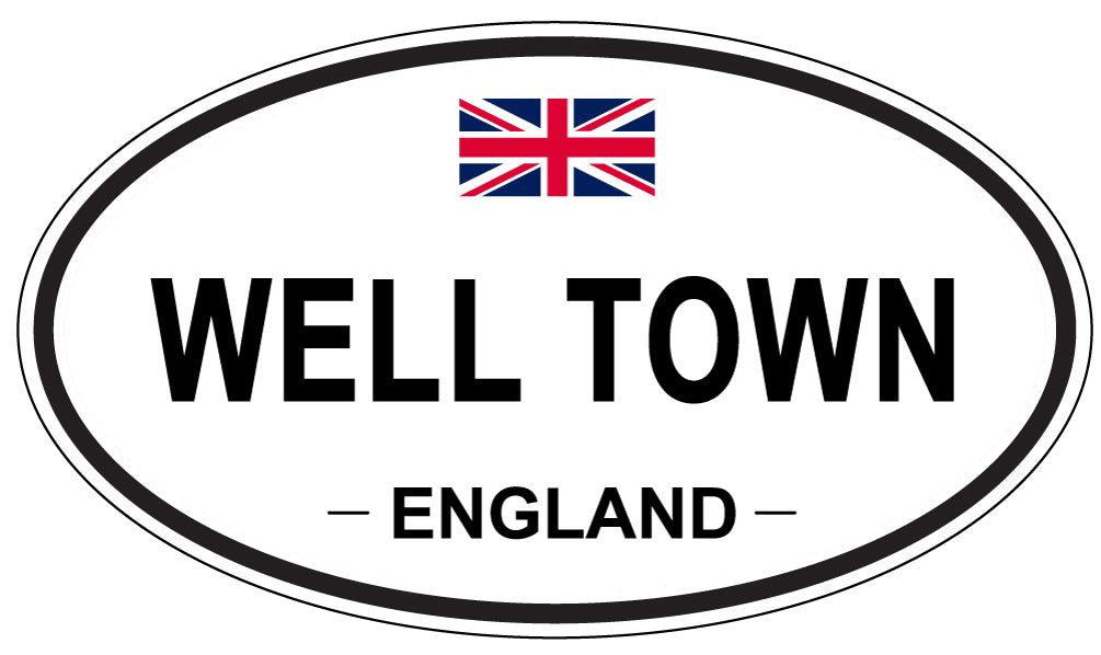 WELL TOWN, England - Oval Magnet