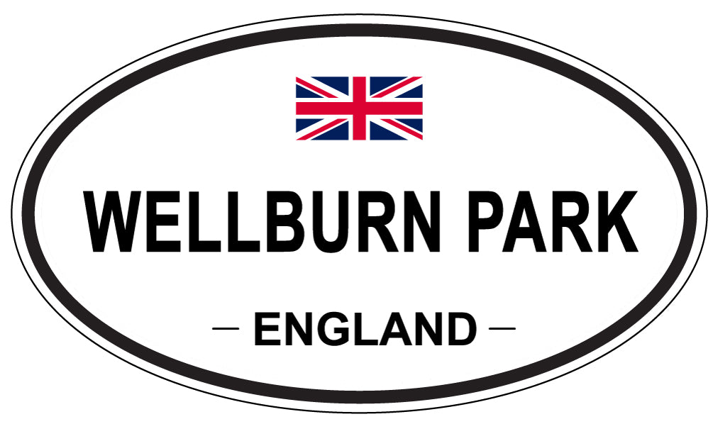 WELLBURN PARK, ENGLAND - Oval Sticker