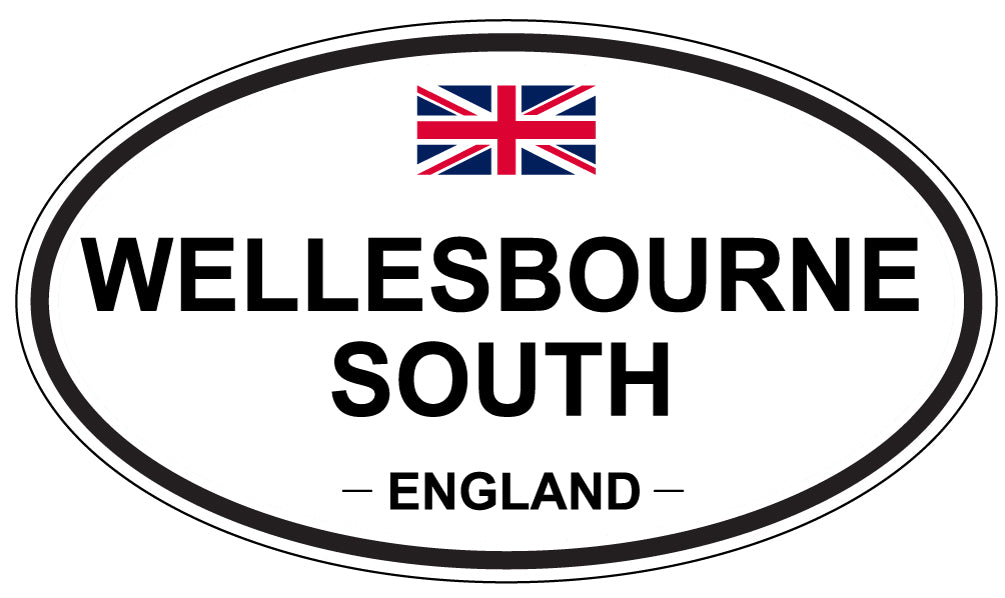 WELLESBOURNE SOUTH, ENGLAND - Oval Sticker