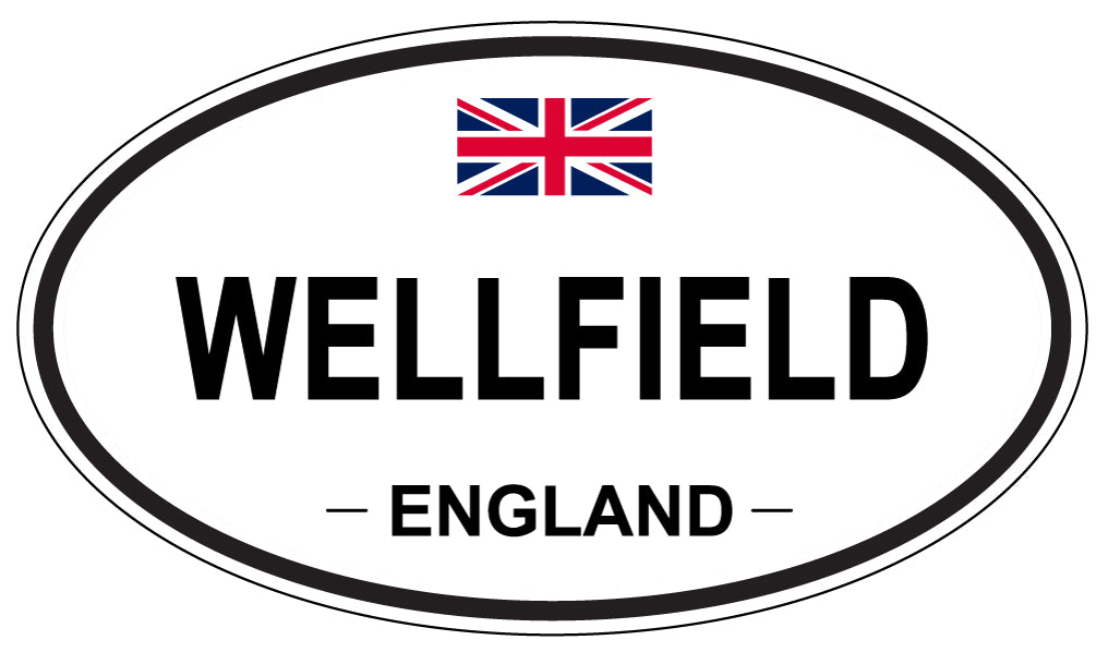 WELLFIELD, ENGLAND - Oval Sticker