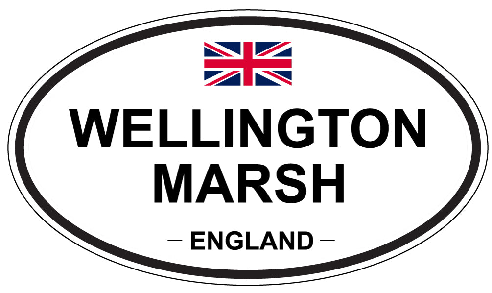 WELLINGTON MARSH, ENGLAND - Oval Sticker