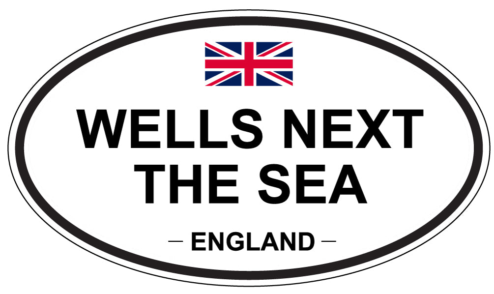WELLS NEXT THE SEA, ENGLAND - Oval Sticker
