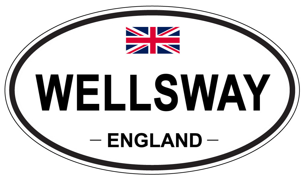 WELLSWAY, England - Oval Magnet