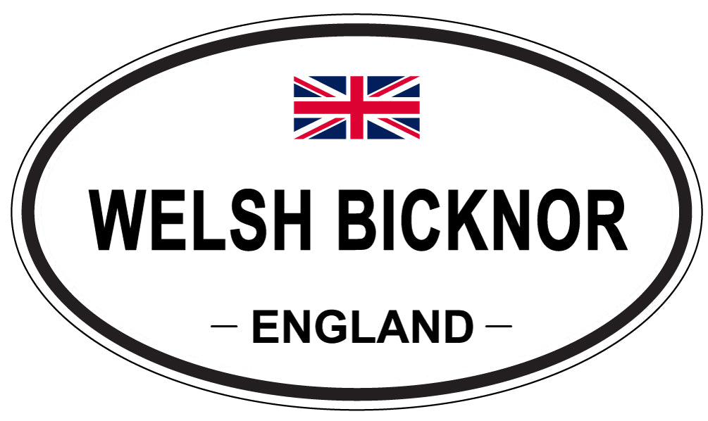 WELSH BICKNOR, ENGLAND - Oval Sticker