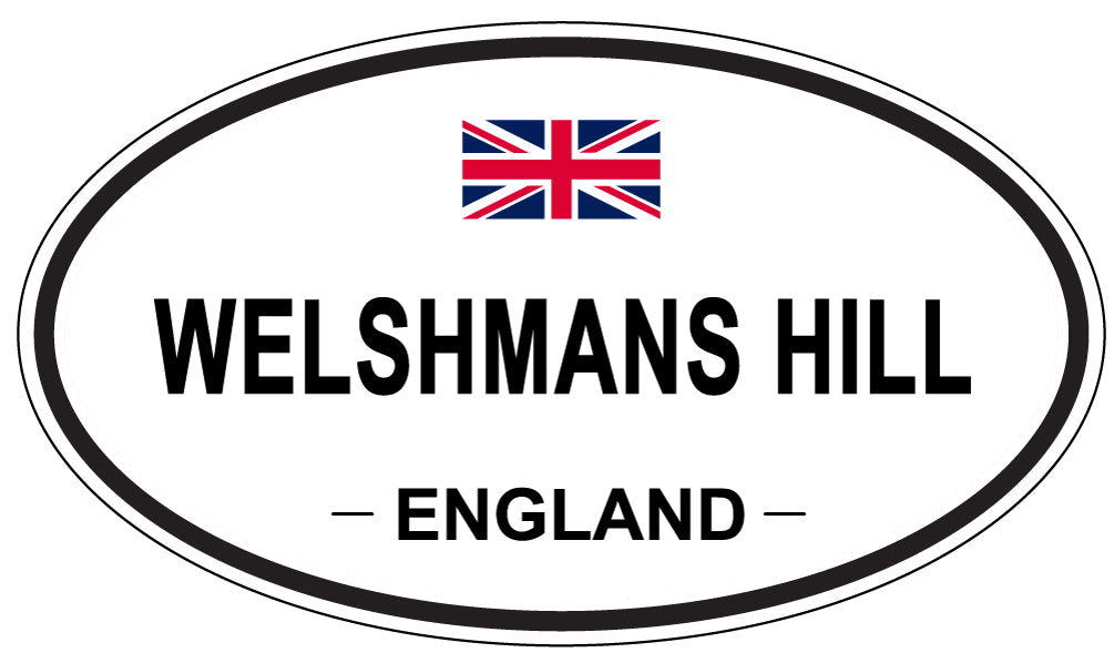 WELSHMANS HILL, ENGLAND - Oval Sticker