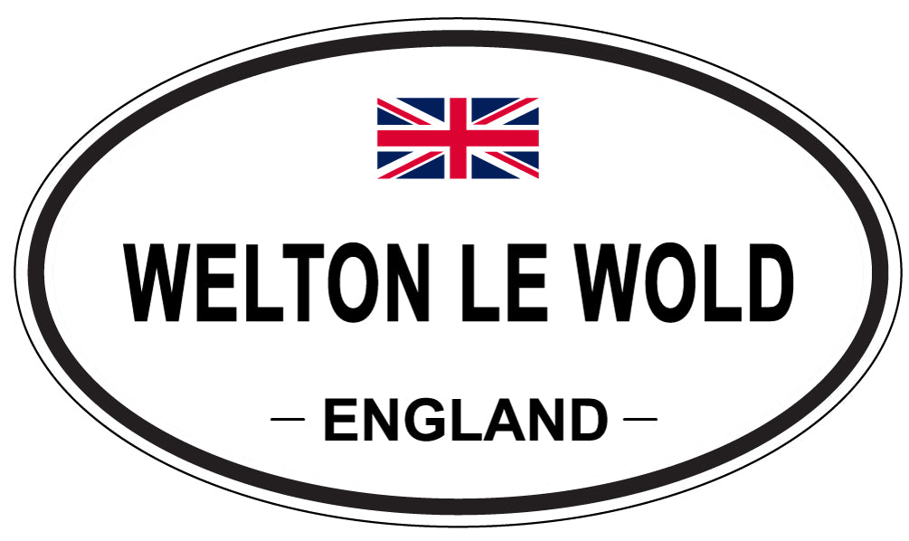WELTON LE WOLD, England - Oval Magnet